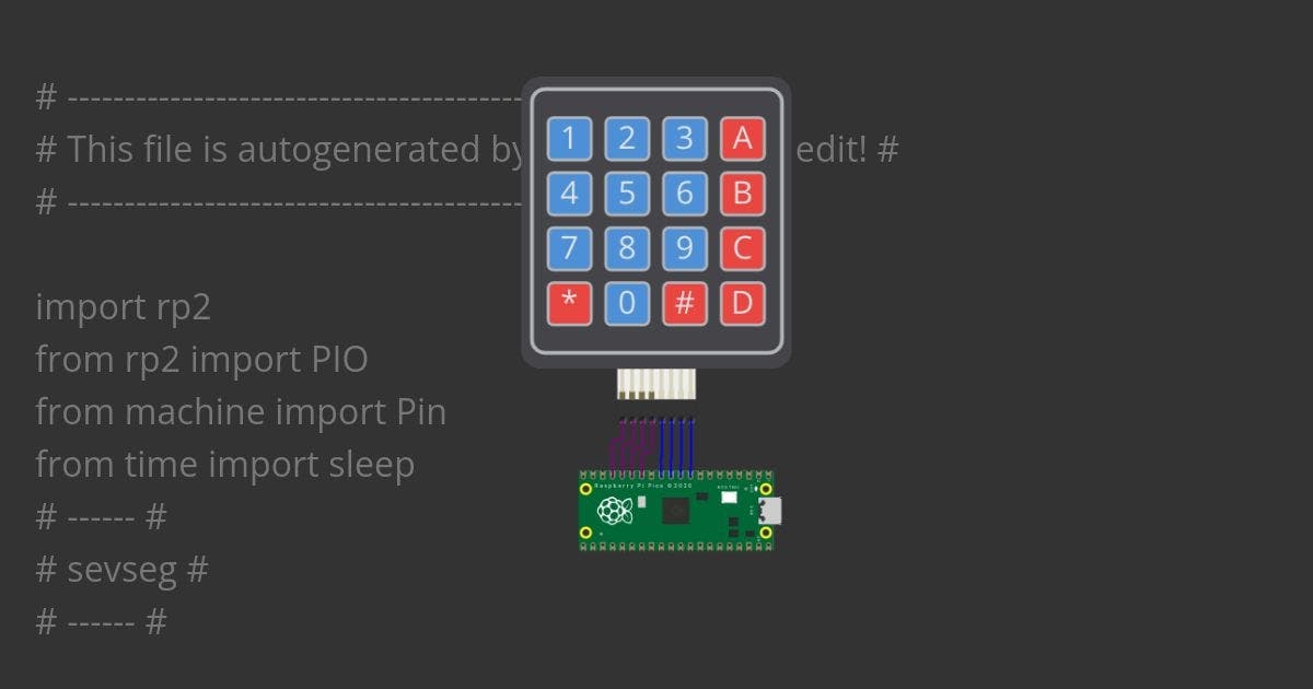 PIO Keypad Input